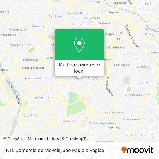 F. D. Comercio de Moveis mapa