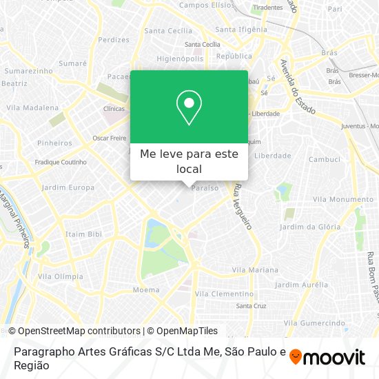 Paragrapho Artes Gráficas S / C Ltda Me mapa