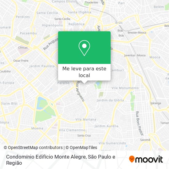 Condomínio Edifício Monte Alegre mapa