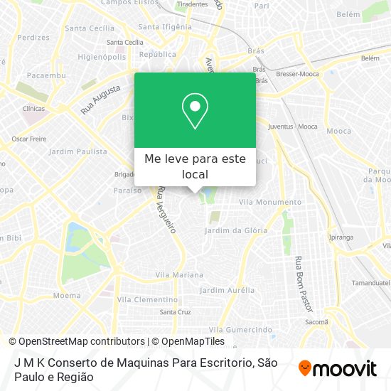 J M K Conserto de Maquinas Para Escritorio mapa