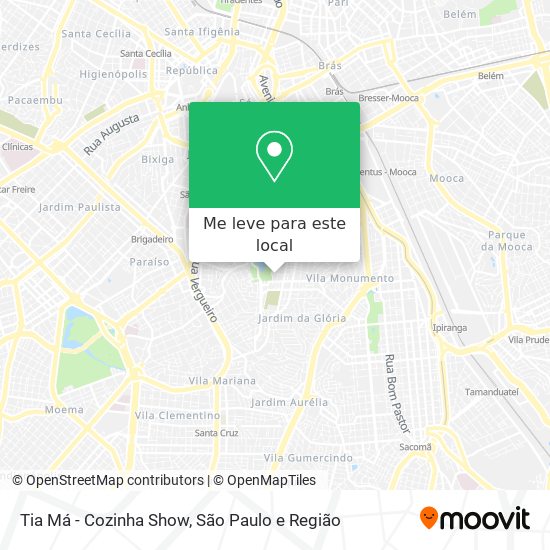 Tia Má - Cozinha Show mapa