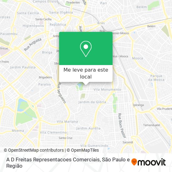 A D Freitas Representacoes Comerciais mapa