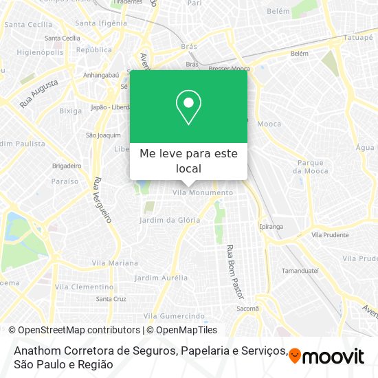 Anathom Corretora de Seguros, Papelaria e Serviços mapa