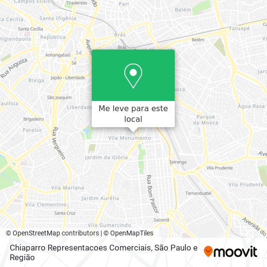 Chiaparro Representacoes Comerciais mapa