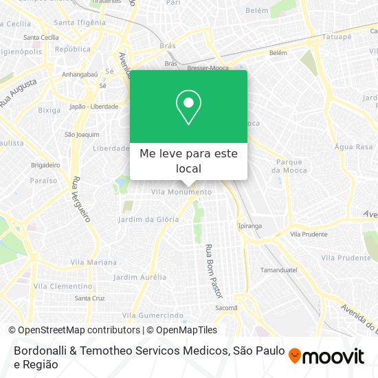 Bordonalli & Temotheo Servicos Medicos mapa