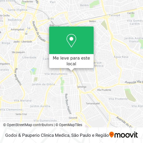 Godoi & Pauperio Clinica Medica mapa