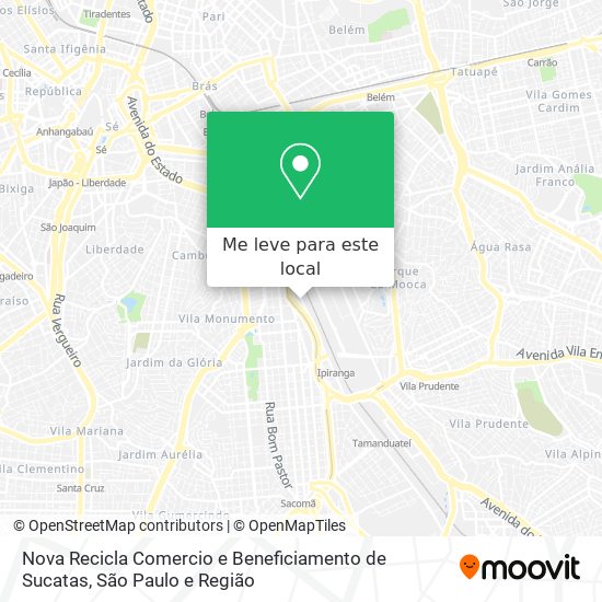 Nova Recicla Comercio e Beneficiamento de Sucatas mapa