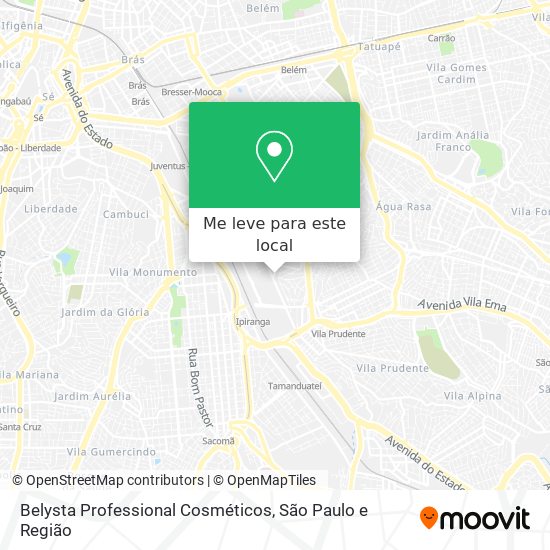 Belysta Professional Cosméticos mapa