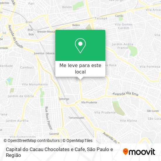 Capital do Cacau Chocolates e Cafe mapa