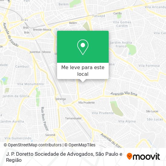 J. P. Doretto Sociedade de Advogados mapa