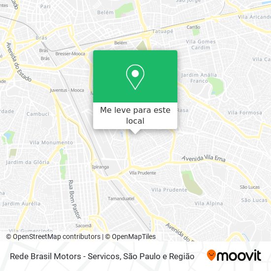 Rede Brasil Motors - Servicos mapa