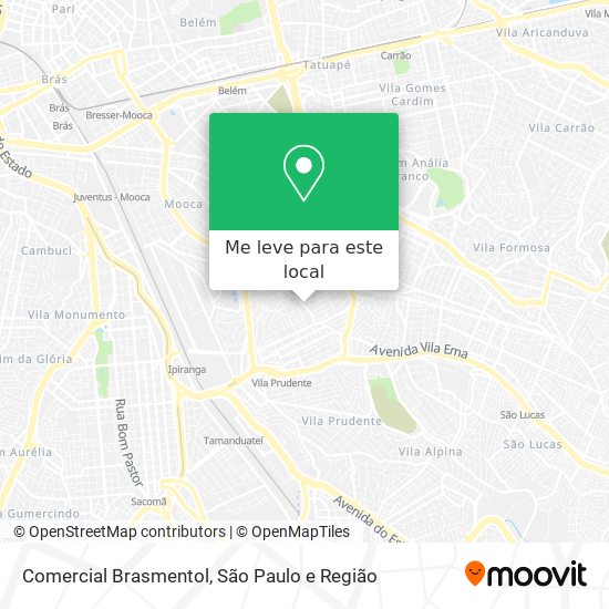 Comercial Brasmentol mapa