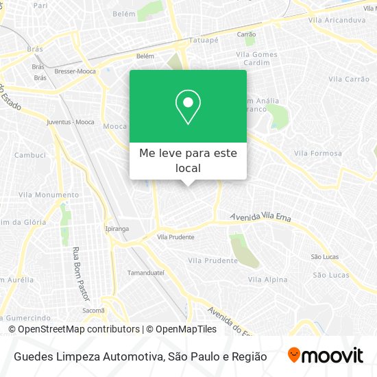 Guedes Limpeza Automotiva mapa