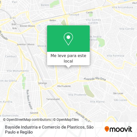 Bayside Industria e Comercio de Plasticos mapa