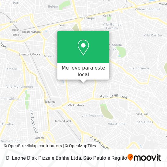 Di Leone Disk Pizza e Esfiha Ltda mapa