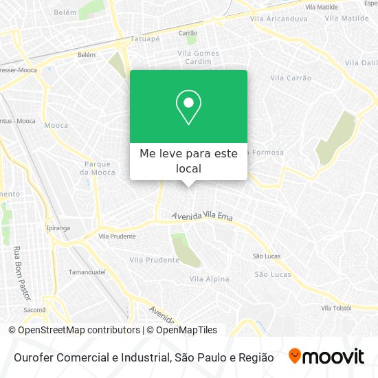 Ourofer Comercial e Industrial mapa