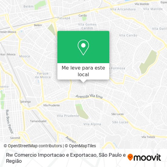 Rw Comercio Importacao e Exportacao mapa