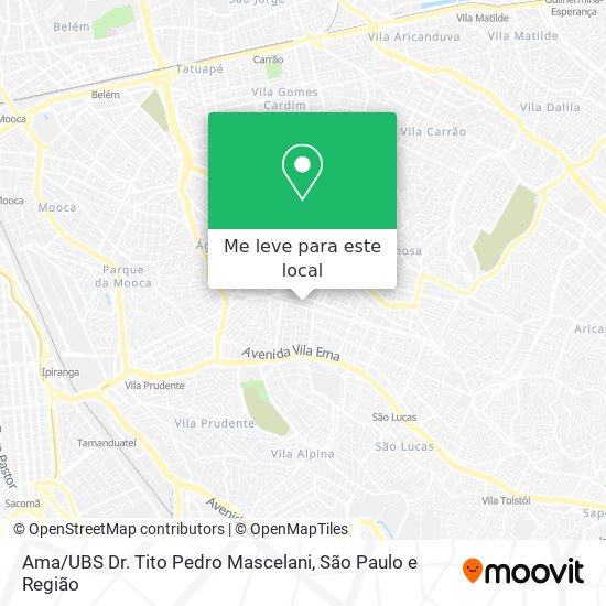 Ama / UBS Dr. Tito Pedro Mascelani mapa