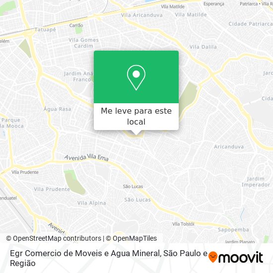 Egr Comercio de Moveis e Agua Mineral mapa
