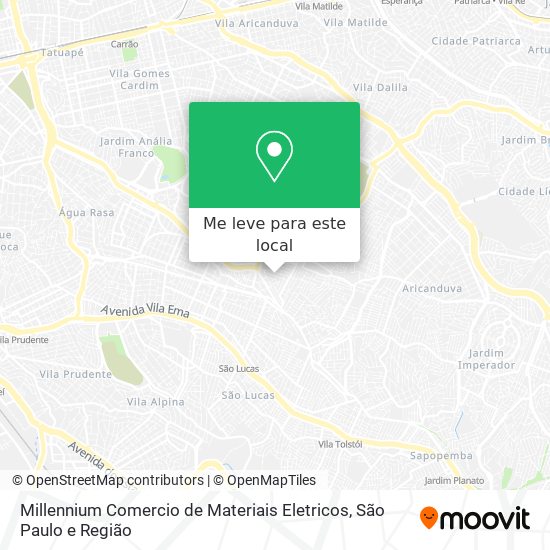 Millennium Comercio de Materiais Eletricos mapa