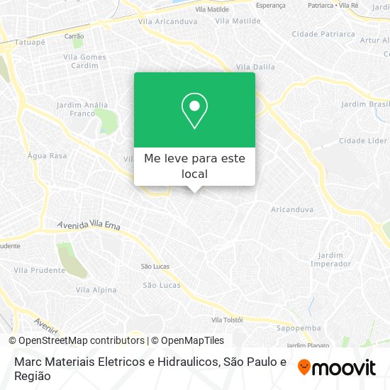 Marc Materiais Eletricos e Hidraulicos mapa