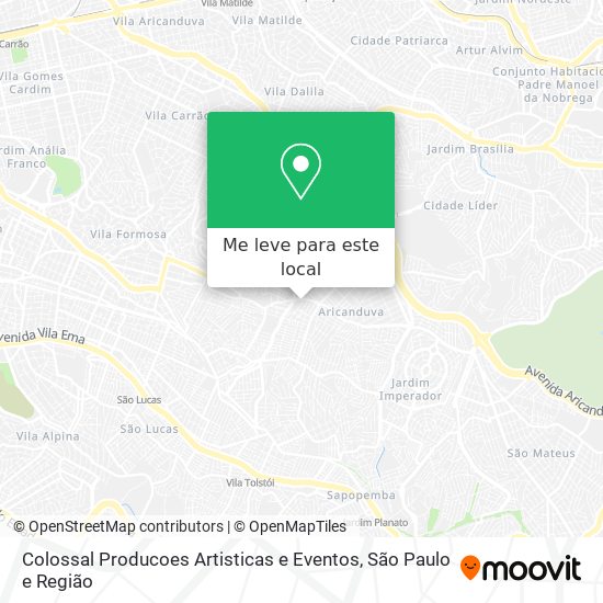 Colossal Producoes Artisticas e Eventos mapa