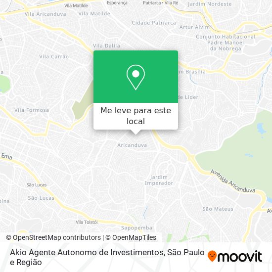 Akio Agente Autonomo de Investimentos mapa