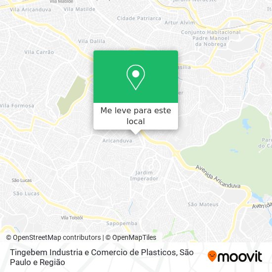 Tingebem Industria e Comercio de Plasticos mapa