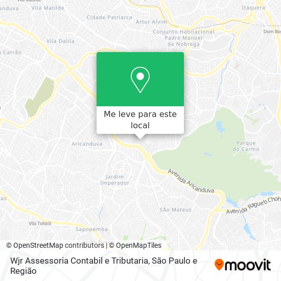 Wjr Assessoria Contabil e Tributaria mapa