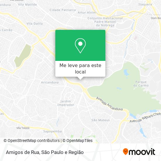 Amigos de Rua mapa