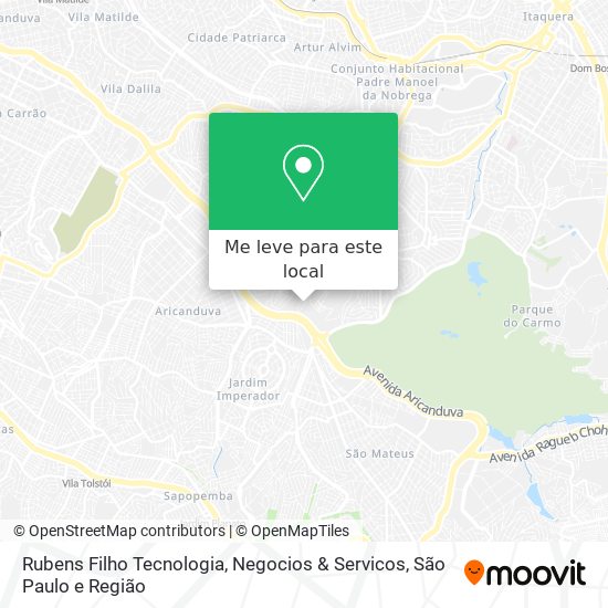 Rubens Filho Tecnologia, Negocios & Servicos mapa