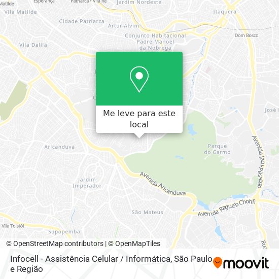 Infocell - Assistência Celular / Informática mapa