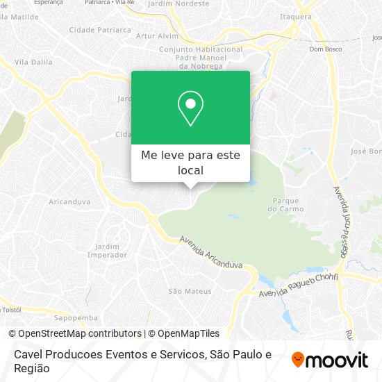 Cavel Producoes Eventos e Servicos mapa