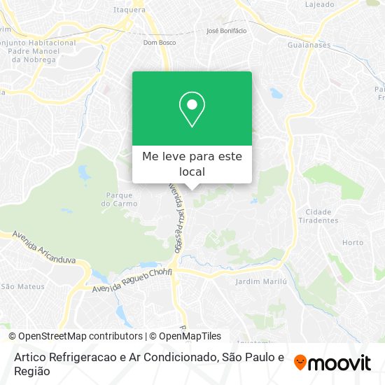 Artico Refrigeracao e Ar Condicionado mapa