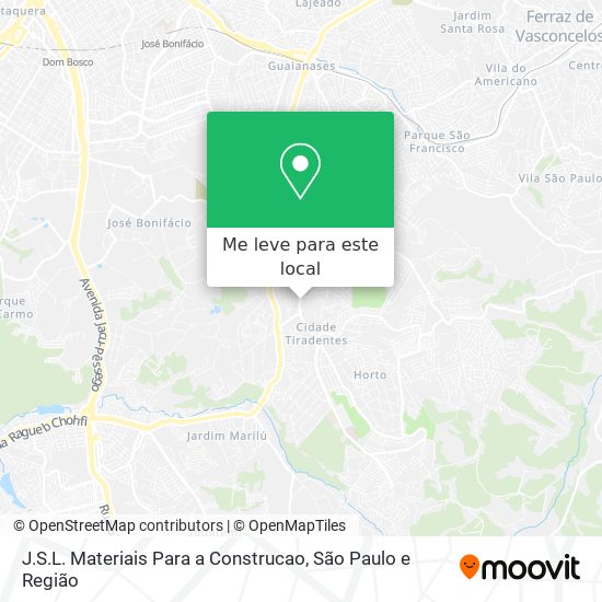 J.S.L. Materiais Para a Construcao mapa