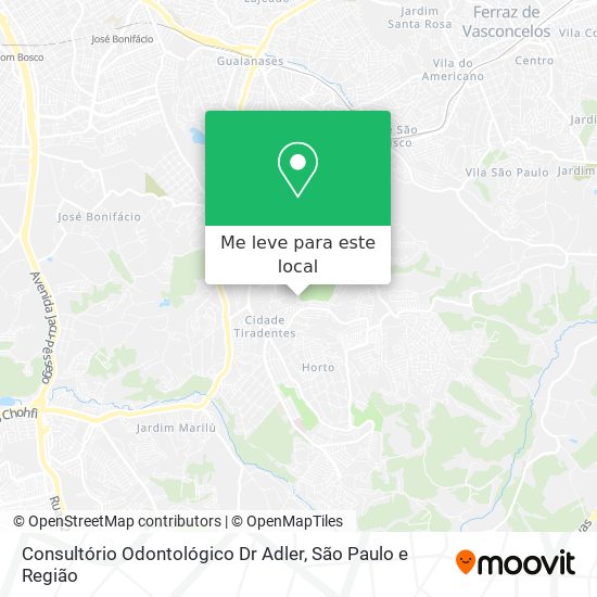 Consultório Odontológico Dr Adler mapa