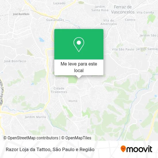 Razor Loja da Tattoo mapa
