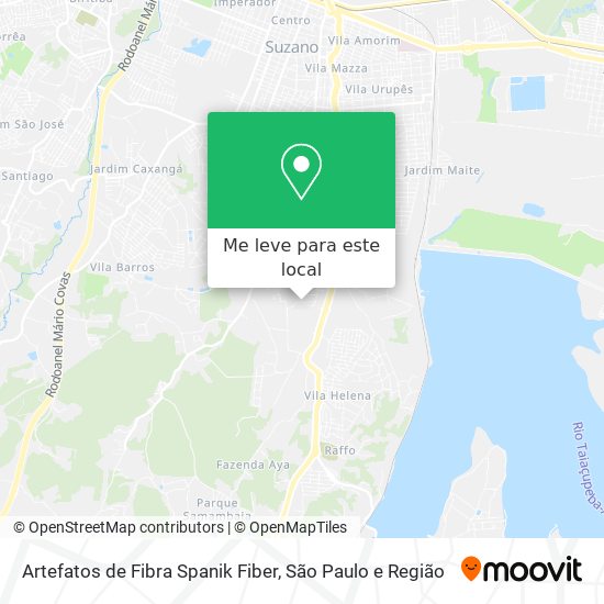 Artefatos de Fibra Spanik Fiber mapa