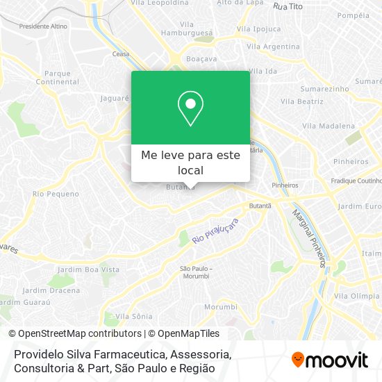 Providelo Silva Farmaceutica, Assessoria, Consultoria & Part mapa