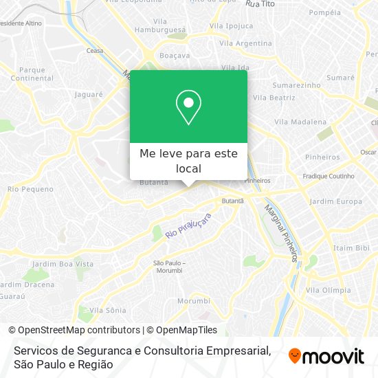 Servicos de Seguranca e Consultoria Empresarial mapa