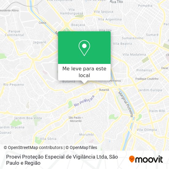 Proevi Proteção Especial de Vigilância Ltda mapa