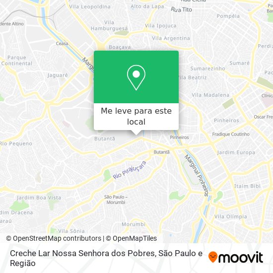 Creche Lar Nossa Senhora dos Pobres mapa