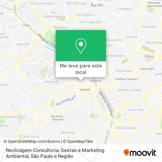 Reclicagem Consultoria, Gestao e Marketing Ambiental mapa