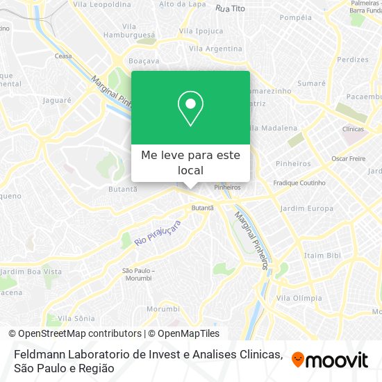 Feldmann Laboratorio de Invest e Analises Clinicas mapa