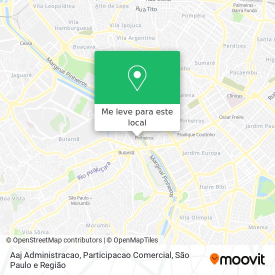 Aaj Administracao, Participacao Comercial mapa