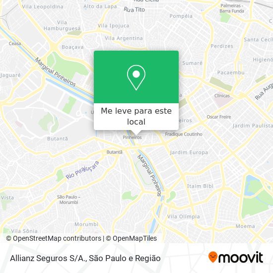 Allianz Seguros S/A. mapa