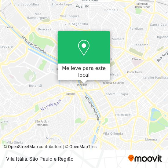 Vila Itália mapa