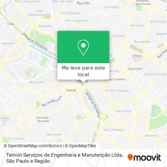 Temon Serviços de Engenharia e Manutenção Ltda mapa