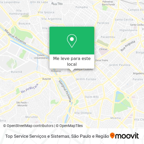 Top Service Serviços e Sistemas mapa