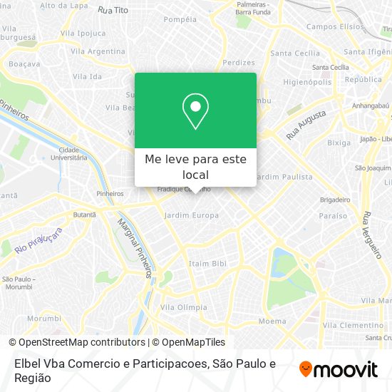 Elbel Vba Comercio e Participacoes mapa